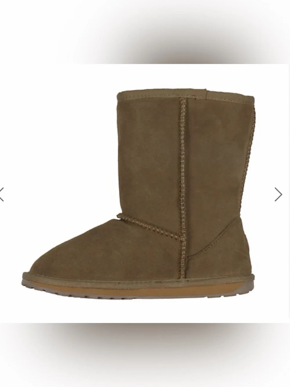 Emu Kids Brown Suede Shearling-Lined Boots